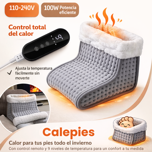 Calienta-pies con regulador de temperatura y temporizador